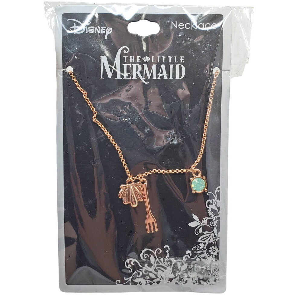 Disney The Little Mermaid Rose Gold Necklace New in Package